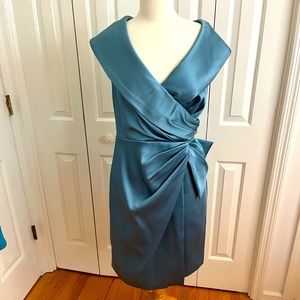 Kay Unger Satin Cocktail Dress